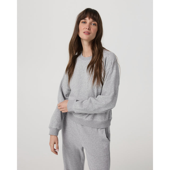 Vuori Sedona Seams Crew - Women's Light Heather Grey