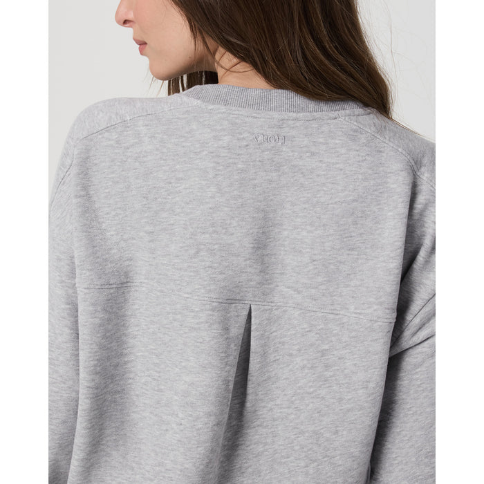 Vuori Sedona Seams Crew - Women's Light Heather Grey