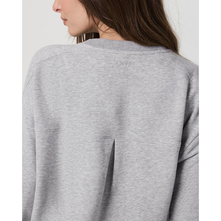 Vuori Sedona Seams Crew - Women's Light Heather Grey