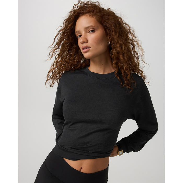 Vuori Halo Modern Crew - Women's Black Heather