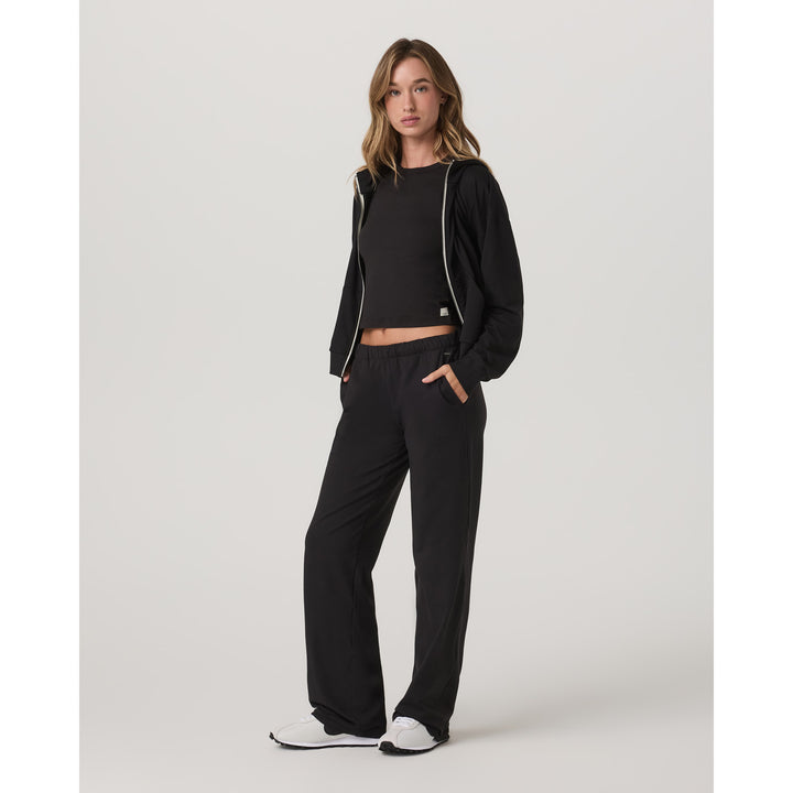 Vuori Halo Modern Straight Leg Pants-Short - Women's Solid Black
