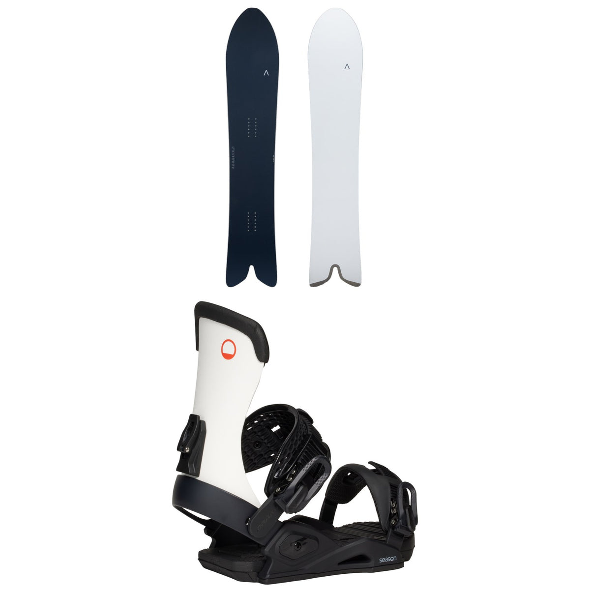 Fjell Snowboards MT 1542 Snowboard + Season Meld Snowboard Bindings 2026