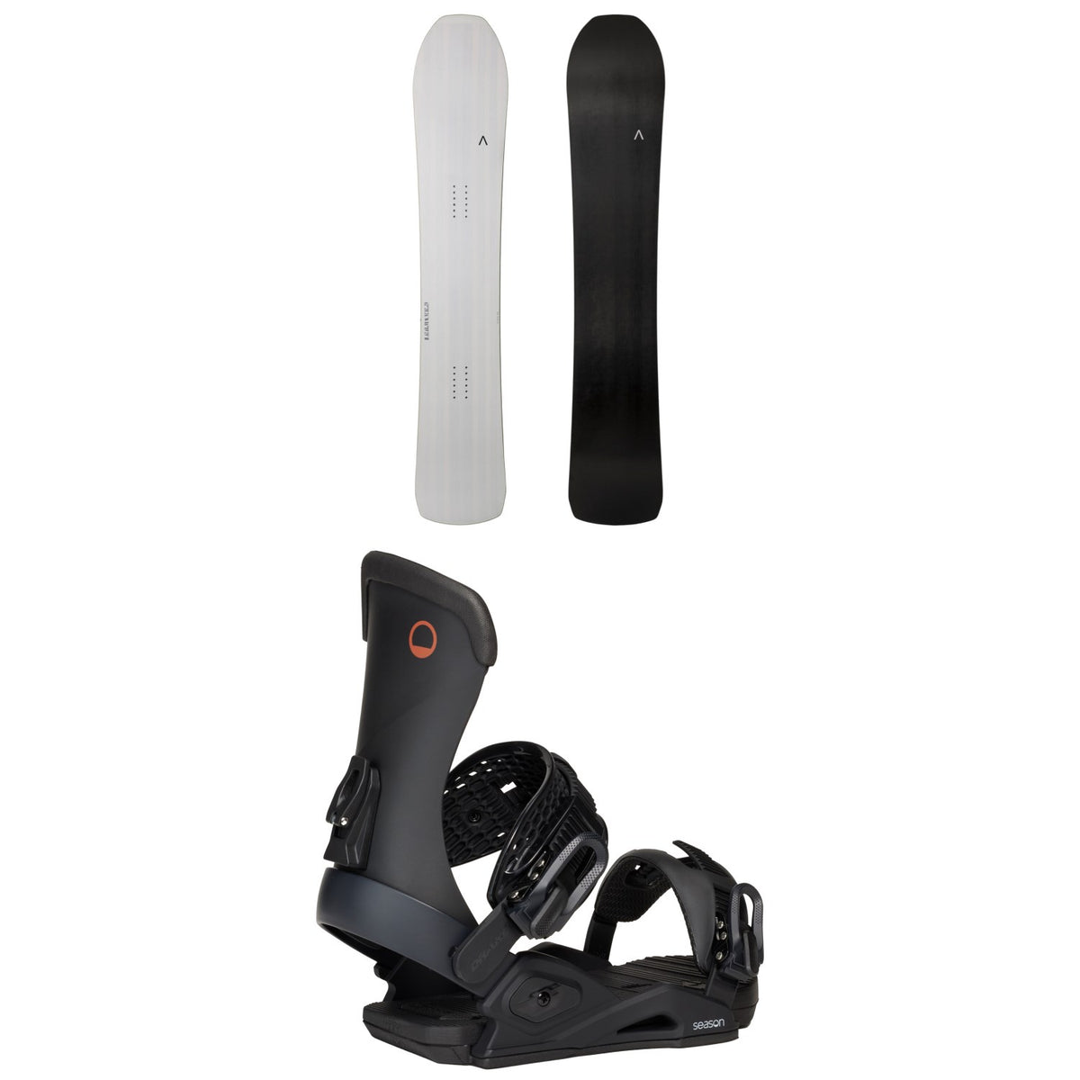 Fjell Snowboards MT 1365 Snowboard + Season Meld Snowboard Bindings 2026