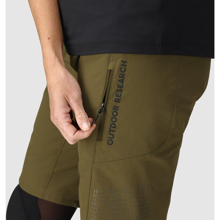 Outdoor Research Freewheel Ride Shorts - Women's Dark Olive