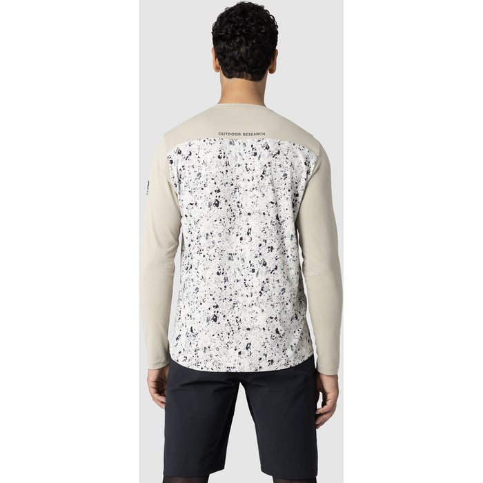 Outdoor Research Freewheel Long-Sleeve Jersey Pro Khaki/Oyster Creekside Print