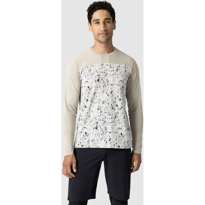 Outdoor Research Freewheel Long-Sleeve Jersey Pro Khaki/Oyster Creekside Print