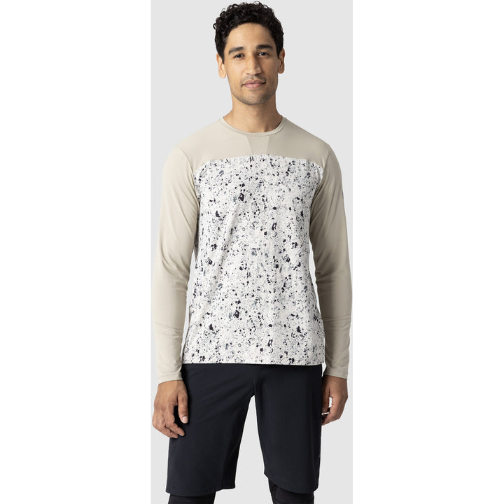 Outdoor Research Freewheel Long-Sleeve Jersey Pro Khaki/Oyster Creekside Print