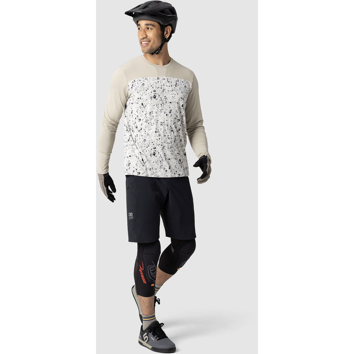 Outdoor Research Freewheel Long-Sleeve Jersey Pro Khaki/Oyster Creekside Print