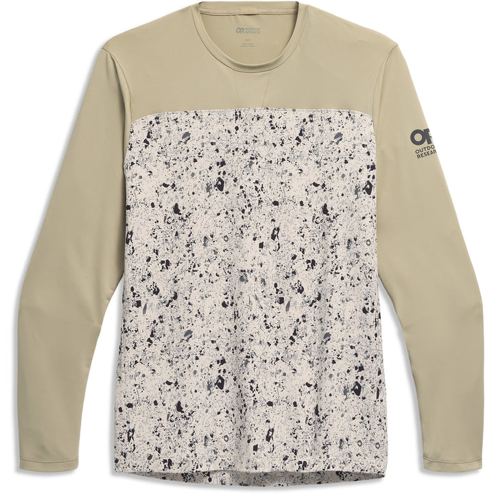 Outdoor Research Freewheel Long-Sleeve Jersey Pro Khaki/Oyster Creekside Print