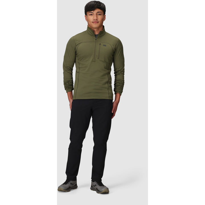 Outdoor Research Vigor Grid Fleece Half Zip - Men's Ranger Green