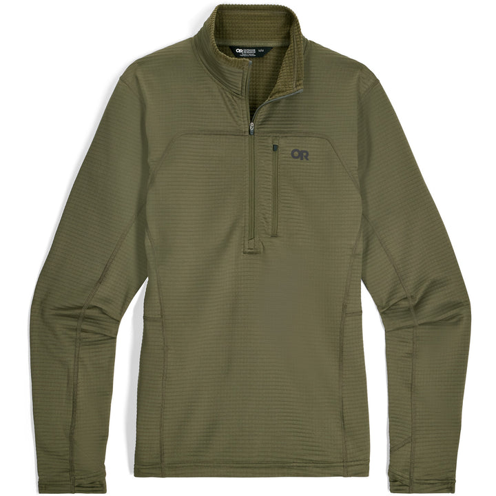 Outdoor Research Vigor Grid Fleece Half Zip - Men's Ranger Green