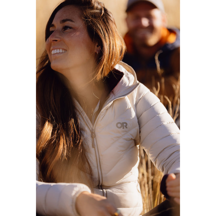 Outdoor Research Transcendent Down Hoodie - Women's Oyster