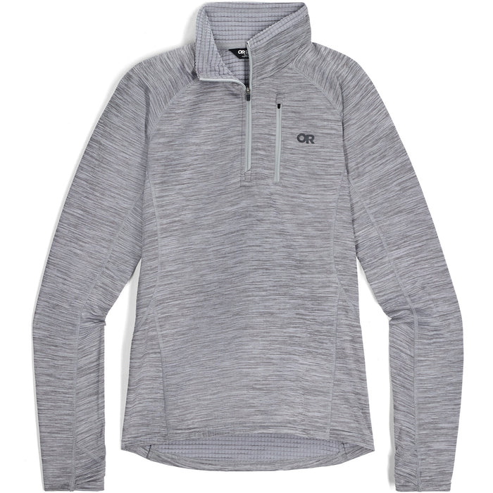 Outdoor Research Vigor Grid Fleece Quarter Zip - Women's Grey Heather