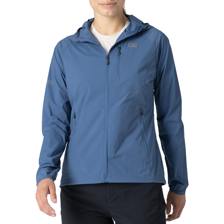 Outdoor Research Shadow Wind Hoodie - Women's Skyline