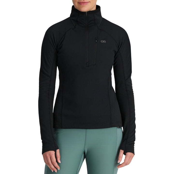Outdoor Research Deviator Fleece Half Zip - Women's Black