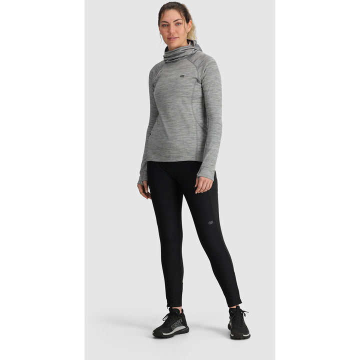 Outdoor Research Vigor Grid Fleece Pullover Hoodie - Women's Grey Heather