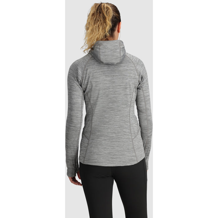 Outdoor Research Vigor Grid Fleece Pullover Hoodie - Women's Grey Heather