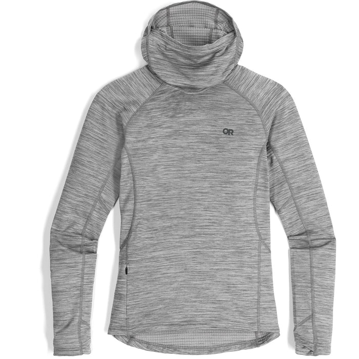 Outdoor Research Vigor Grid Fleece Pullover Hoodie - Women's Grey Heather