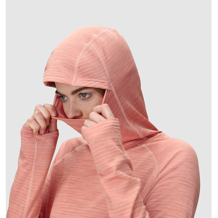Outdoor Research Vigor Grid Fleece Pullover Hoodie - Women's Lotus Heather