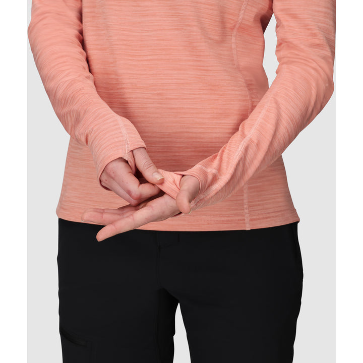 Outdoor Research Vigor Grid Fleece Pullover Hoodie - Women's Lotus Heather