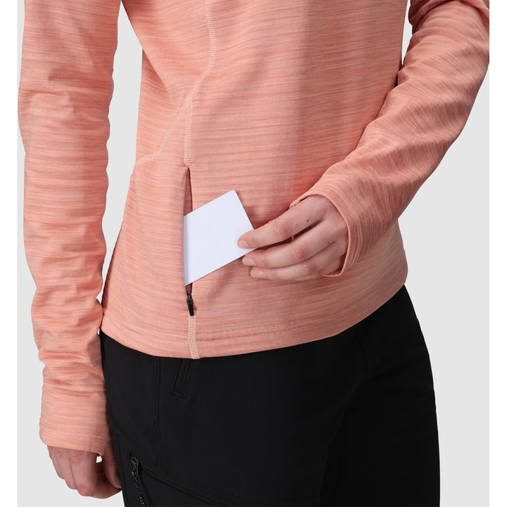 Outdoor Research Vigor Grid Fleece Pullover Hoodie - Women's Lotus Heather