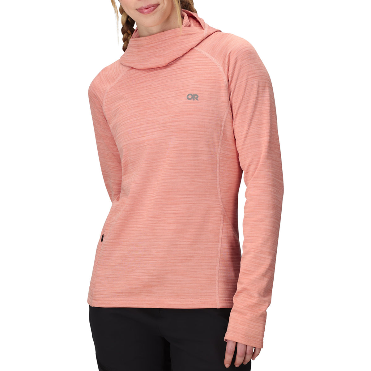 Outdoor Research Vigor Grid Fleece Pullover Hoodie - Women's Lotus Heather