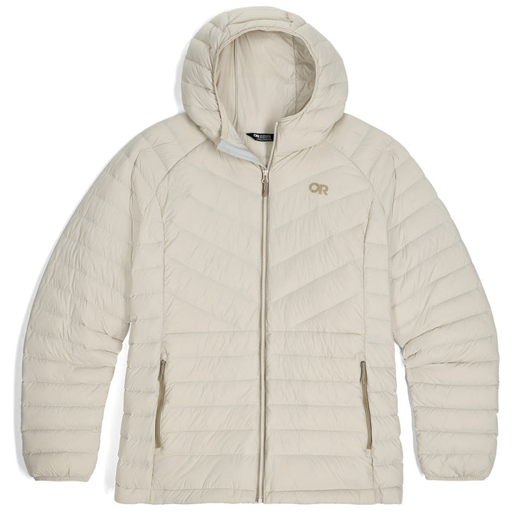 Outdoor Research Transcendent Down Hoodie - Plus - Women's Oyster