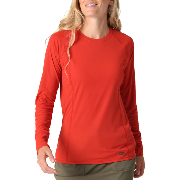 Outdoor Research Echo Long Sleeve Tee - Women's Cardinal