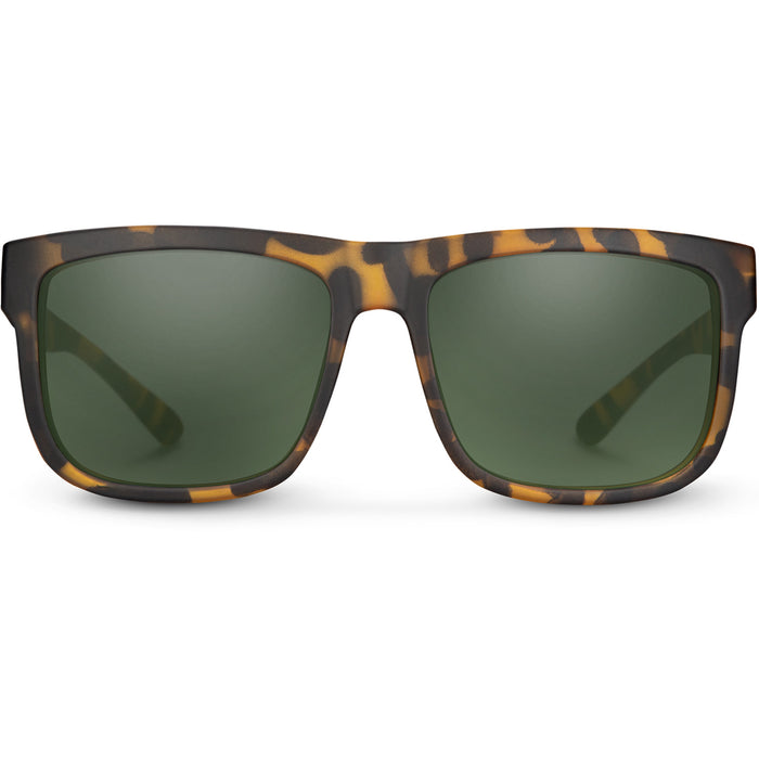 Suncloud Quiver Sunglasses Matte Yellow Tortoise/Polarized Gray Green
