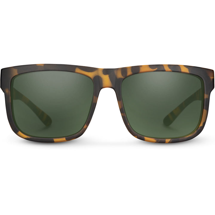 Suncloud Quiver Sunglasses Matte Yellow Tortoise/Polarized Gray Green