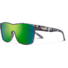 Matte Stonefish/Polarized Green Mirror