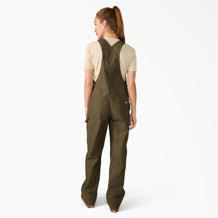 Dickies Relaxed Bib Overalls-Short - Women's Moss Green