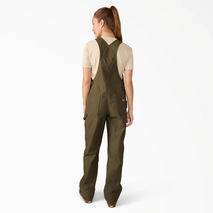 Dickies Relaxed Bib Overalls-Short - Women's Moss Green