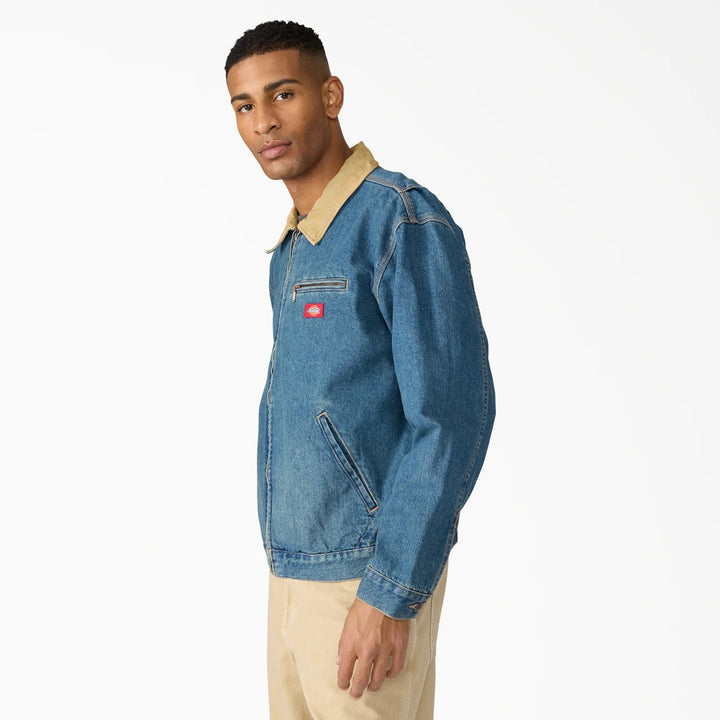 Dickies Denim Painter Jacket - Men's Khaki Tinited Blue