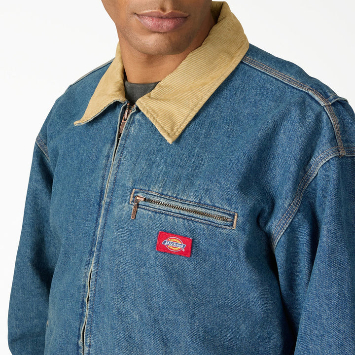Dickies Denim Painter Jacket - Men's Khaki Tinited Blue