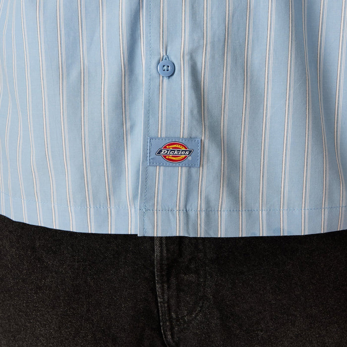 Dickies Venedocia Stripe Short-Sleeve Shirt - Men's Endless Sky