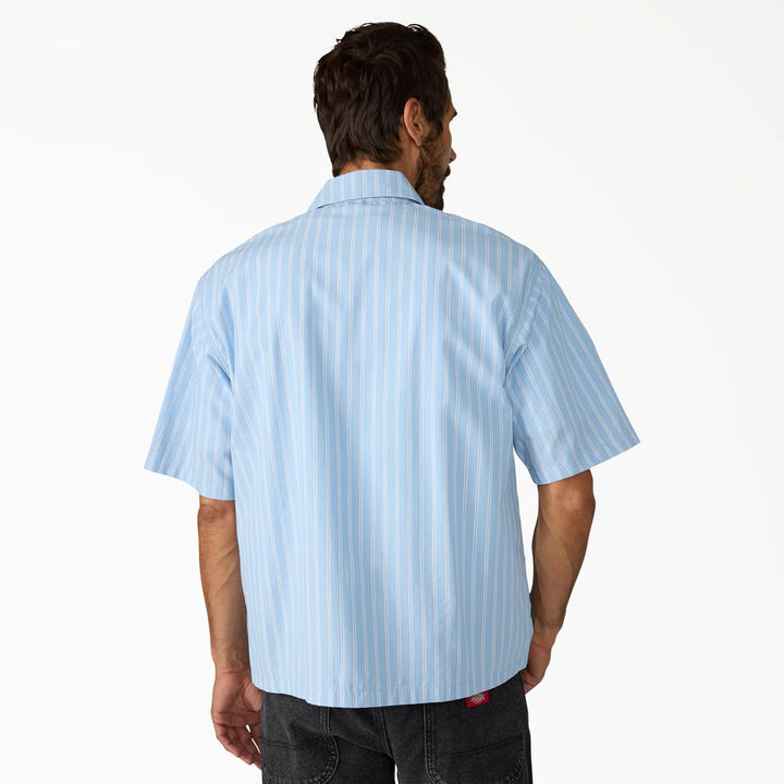 Dickies Venedocia Stripe Short-Sleeve Shirt - Men's Endless Sky