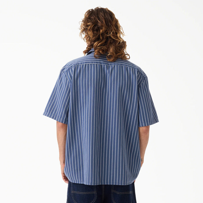 Dickies Worn In Lightweight Work Shirt - Men's Retro Indigo