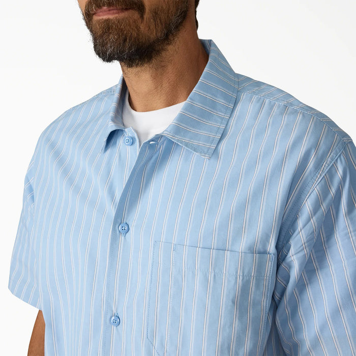 Dickies Venedocia Stripe Short-Sleeve Shirt - Men's Endless Sky