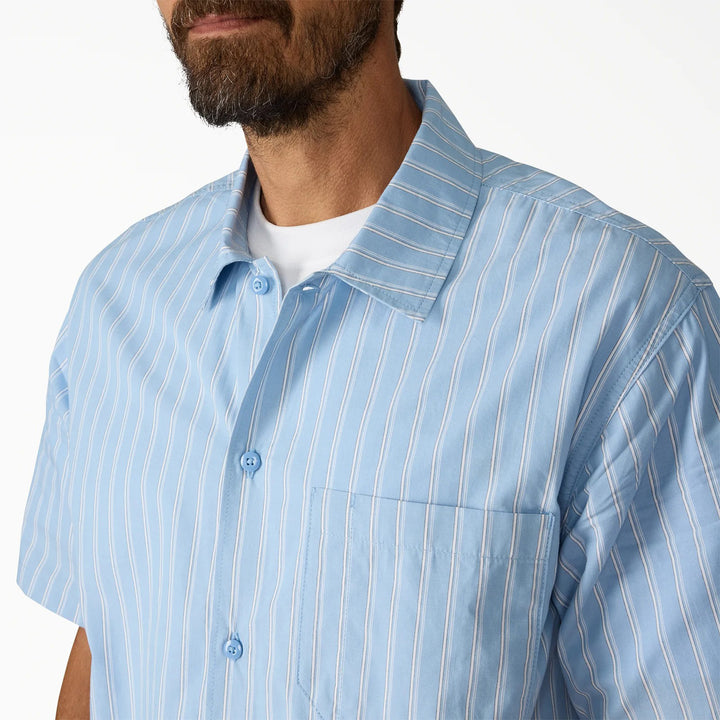 Dickies Venedocia Stripe Short-Sleeve Shirt - Men's Endless Sky