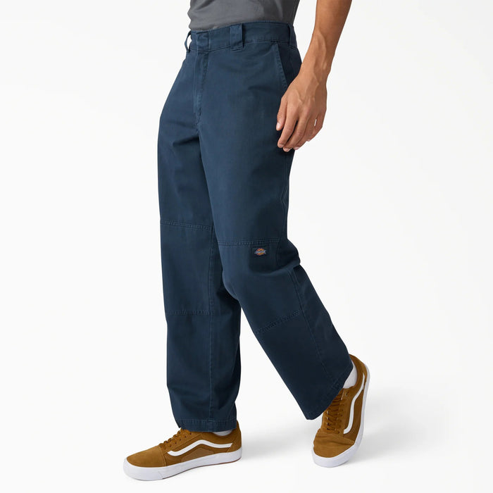 Dickies Worn In Double Knee Work Pants - Men's Dark Navy