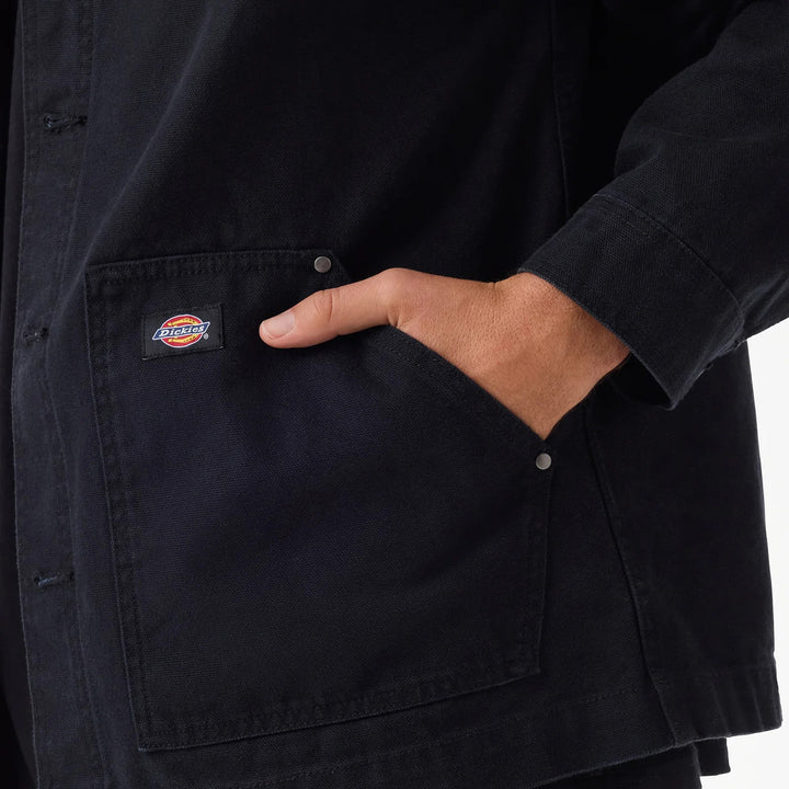 Dickies Unlined Canvas Barn Jacket - Men's Black