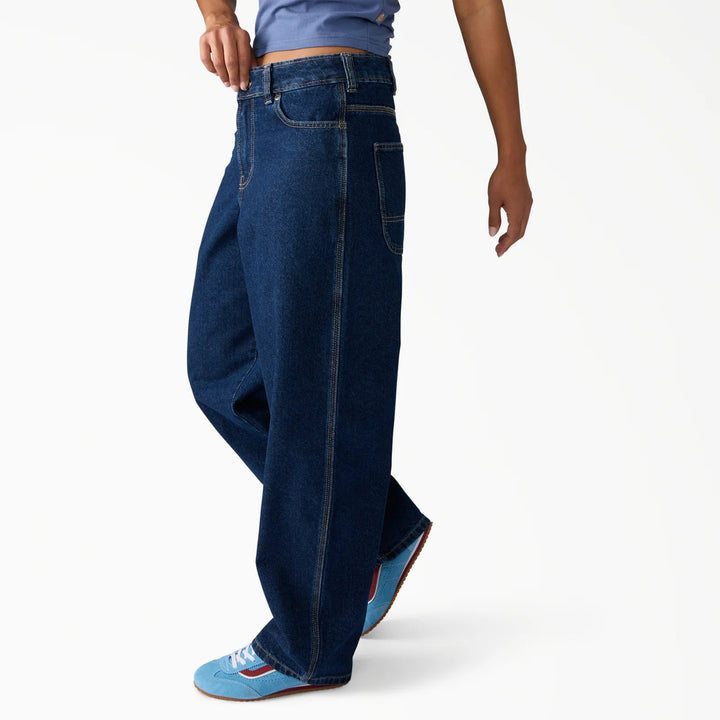 Dickies Loose Tapered Work Jeans - Women's Dark Indigo
