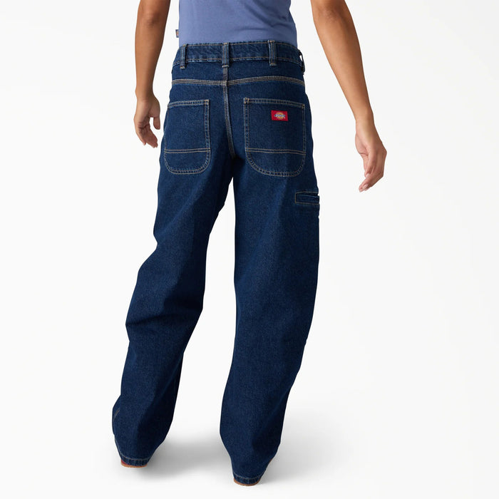 Dickies Loose Tapered Work Jeans - Women's Dark Indigo