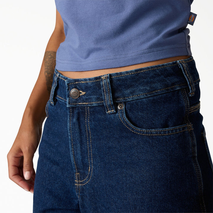 Dickies Loose Tapered Work Jeans - Women's Dark Indigo