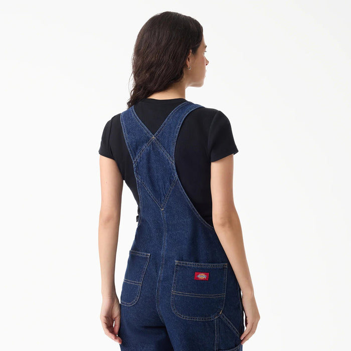 Dickies Loose Denim Bibs - Women's Dark Indigo