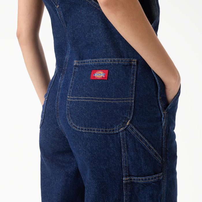 Dickies Loose Denim Bibs - Women's Dark Indigo