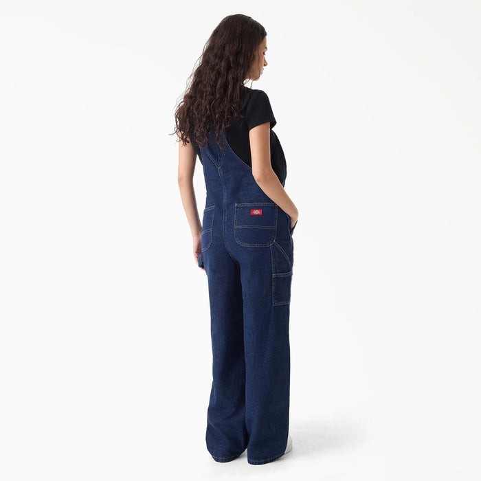 Dickies Loose Denim Bibs - Women's Dark Indigo