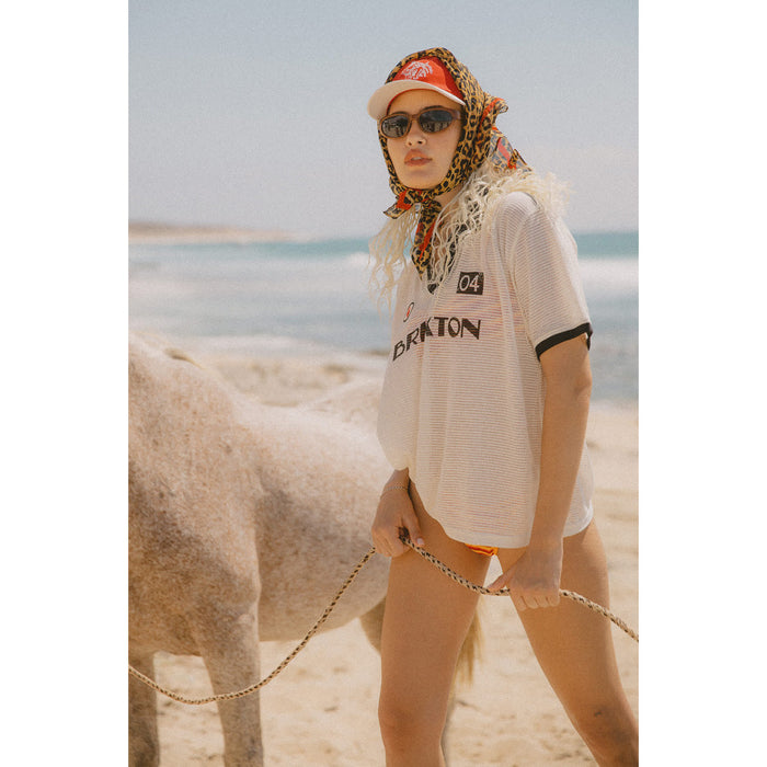 Brixton Round Up Adjustable Hat Washed Adrenaline Rush/Whitecap