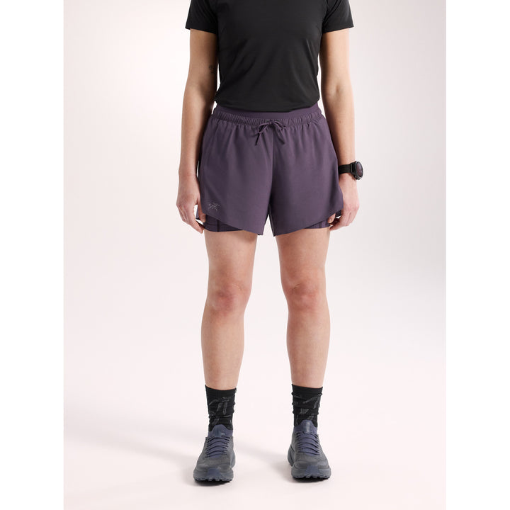 Arc'teryx Norvan 5" 2-in-1 Shorts - Women's Moondrop